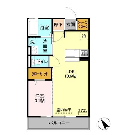 シンシア千波 Cの間取り