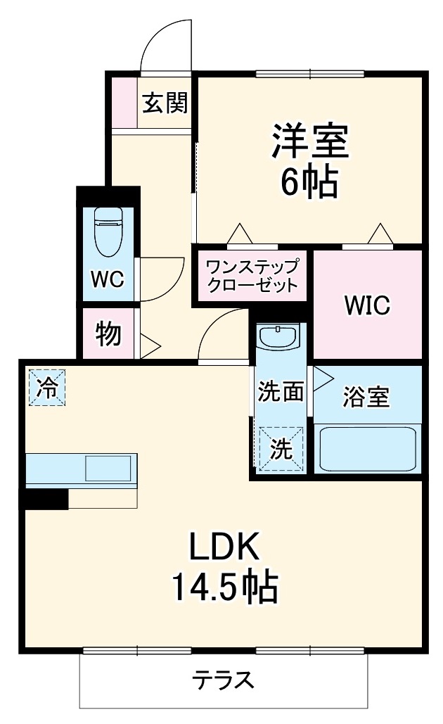 Seven桃山 Bの間取り