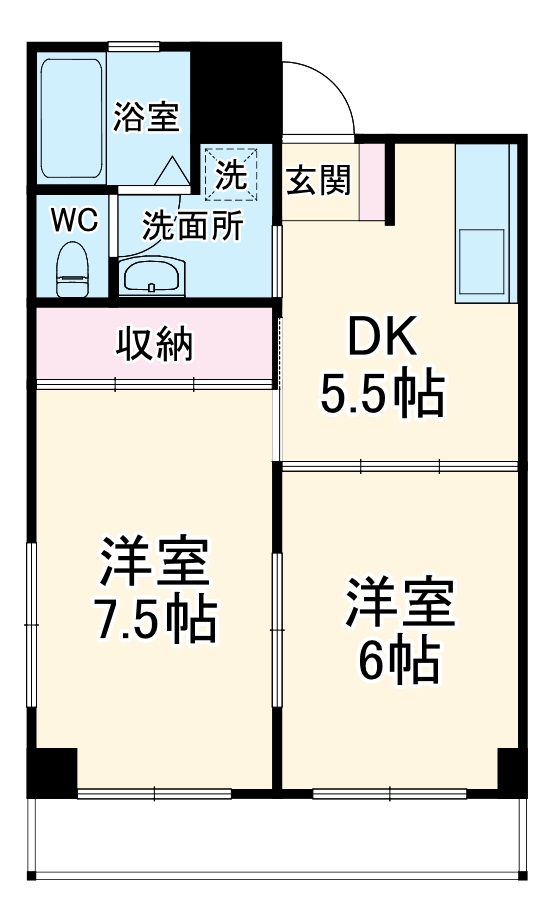 リバーサイド朝日の間取り