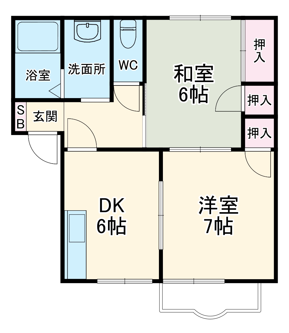 バレーナイト湘南の間取り