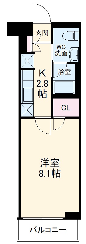 エステムコート元住吉の間取り