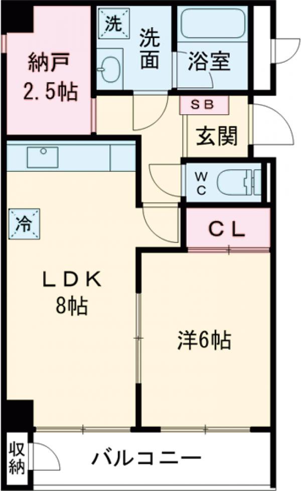 メイゾン等々力の間取り