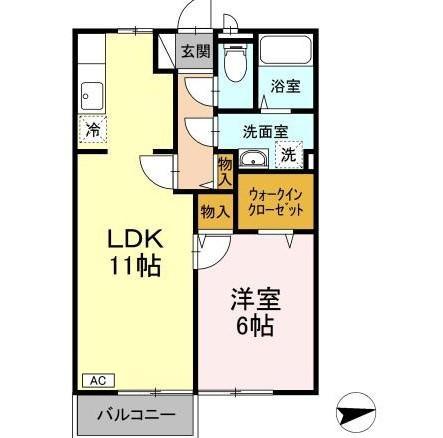 クレッセントガーデンの間取り