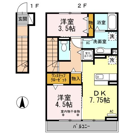 レジデンス月/レジデンス星 レジデンス星の間取り