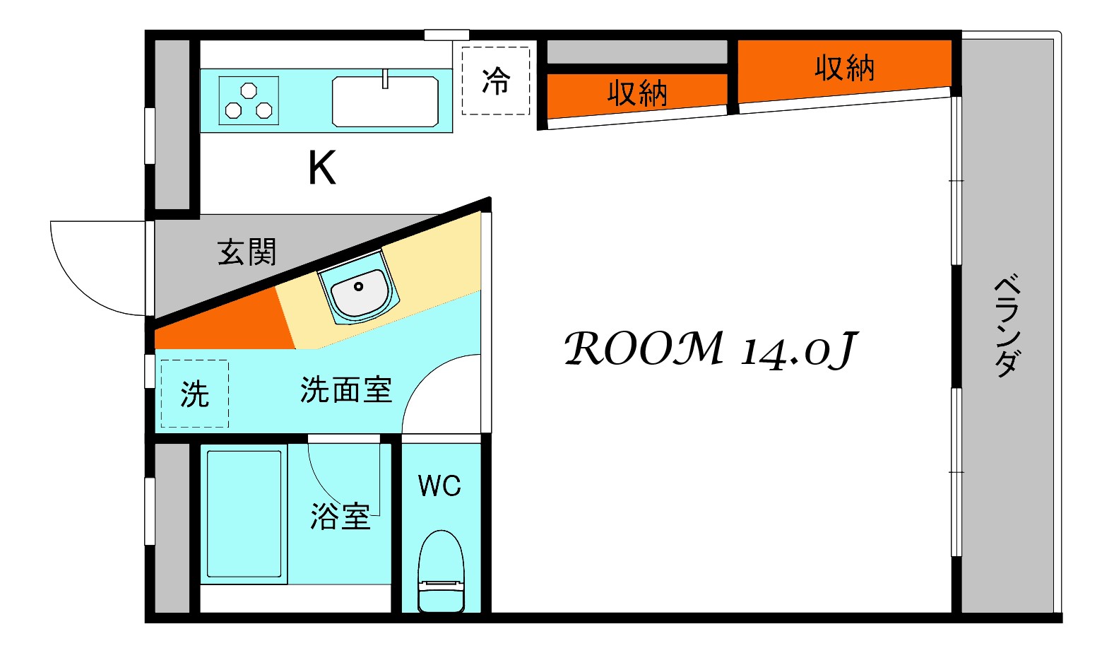 高木マンションの間取り