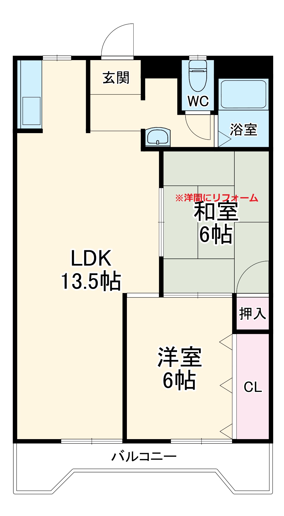 ソレイユおぶさの間取り