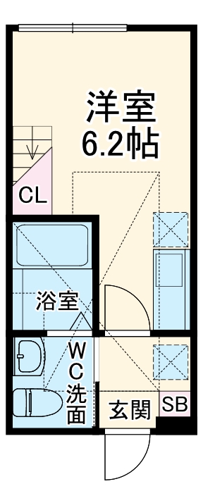 ハーミットクラブハウスROCCA A棟の間取り