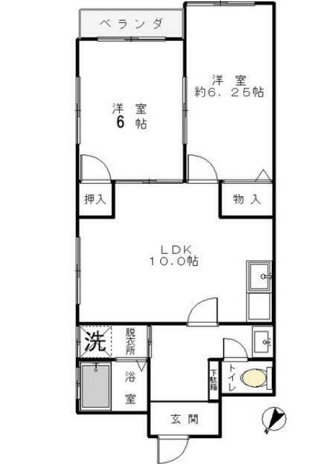 ハイムクローバーの間取り