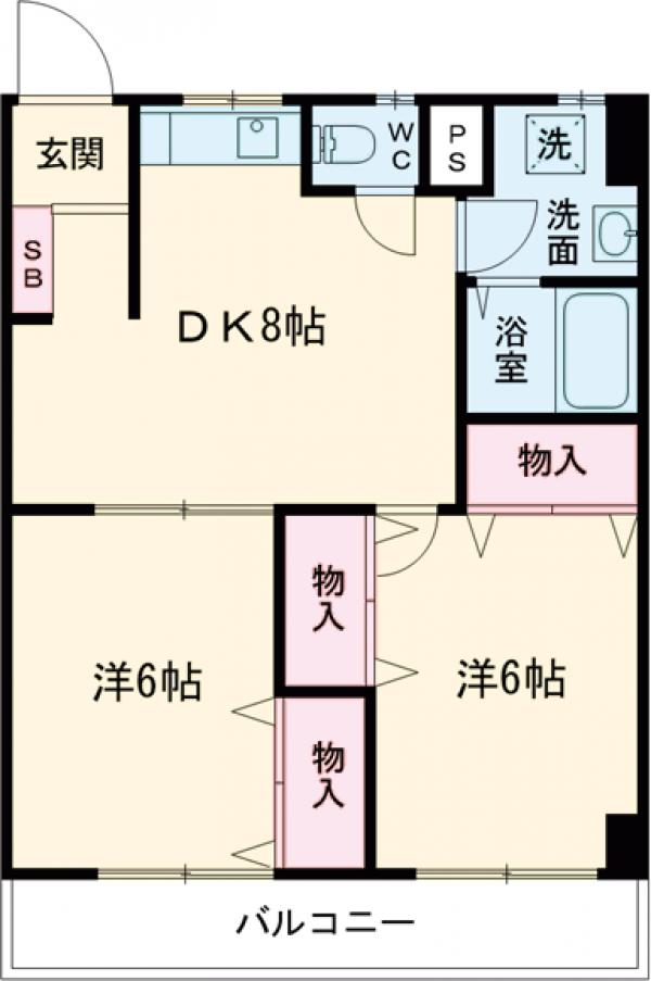 コーポ三鈴の間取り