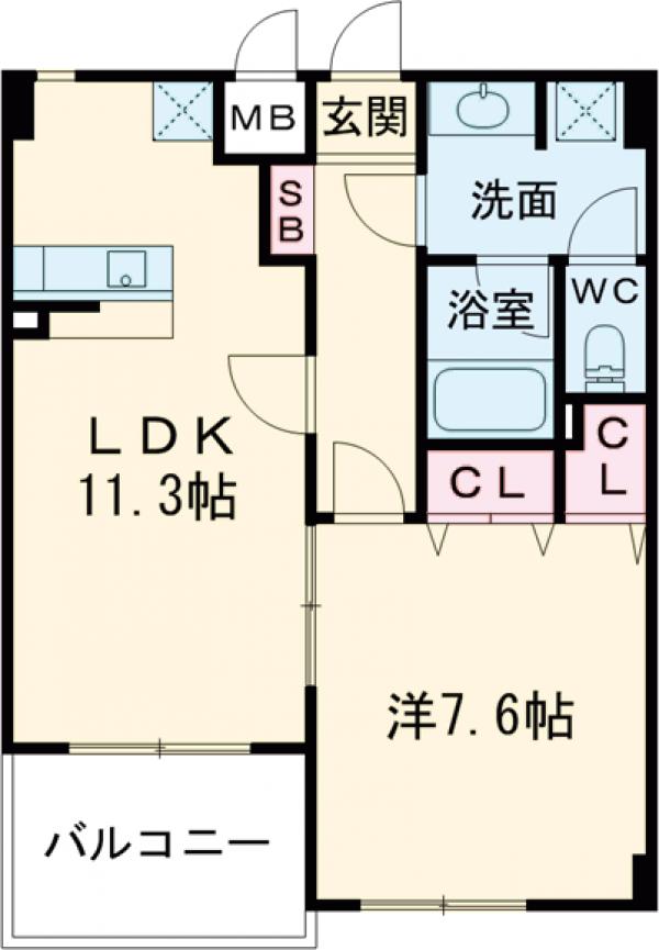 La Riviere Mの間取り