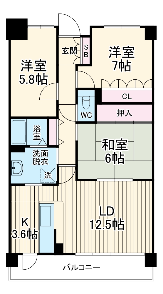 リグランド青葉台の間取り