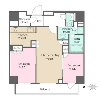 ウエリスアーバン錦糸町の間取り