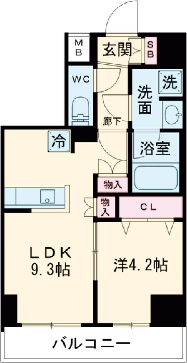 ルフレグランデ府中の間取り