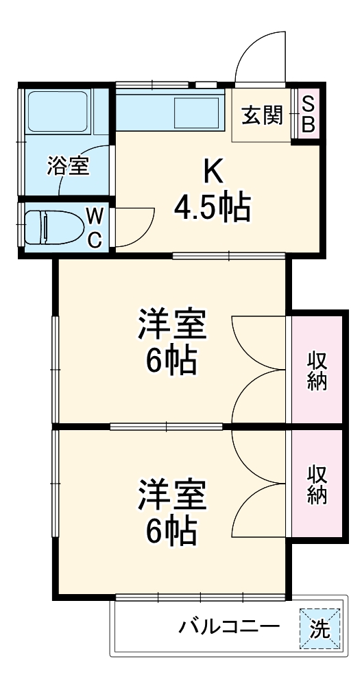 ベルコーポの間取り