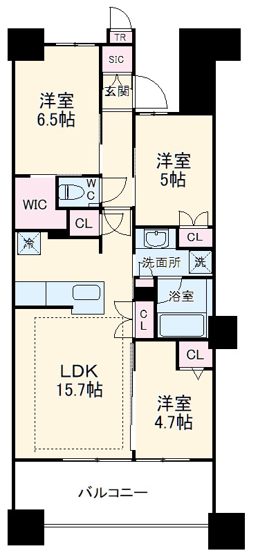 プラウドシティ日吉レジデンスⅢの間取り