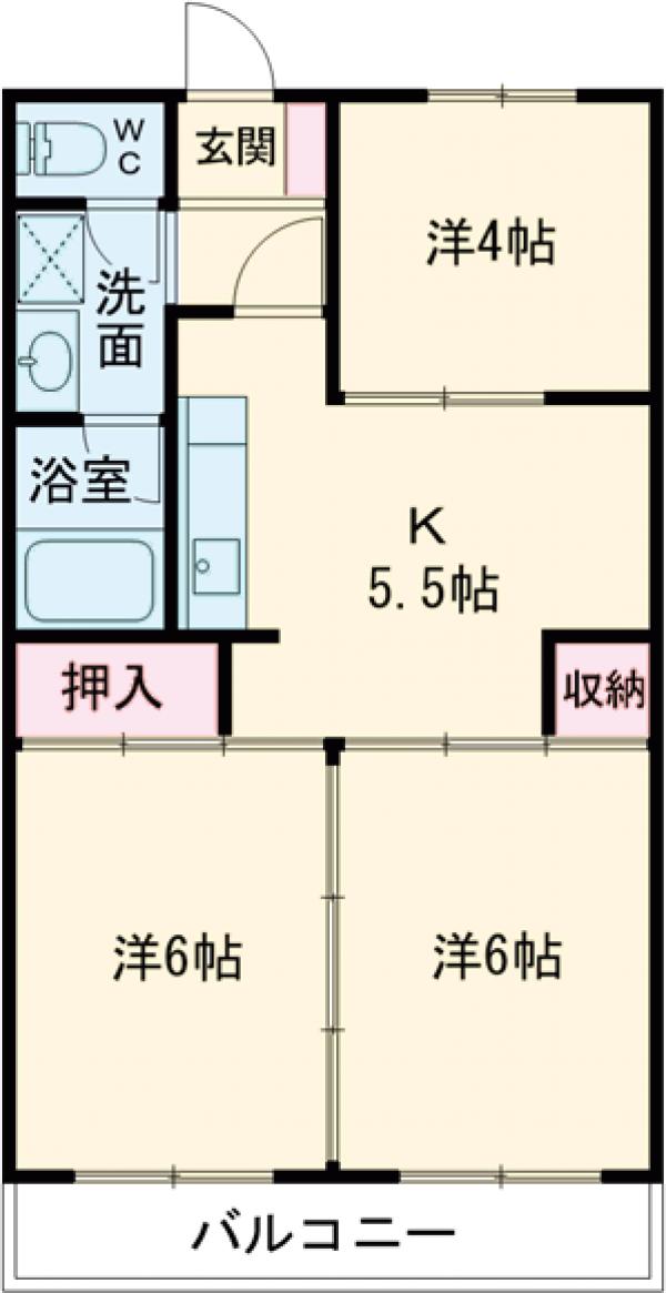 ハーモニー元今泉の間取り