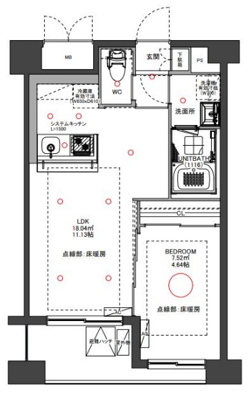 ノルデンハイム江坂の間取り