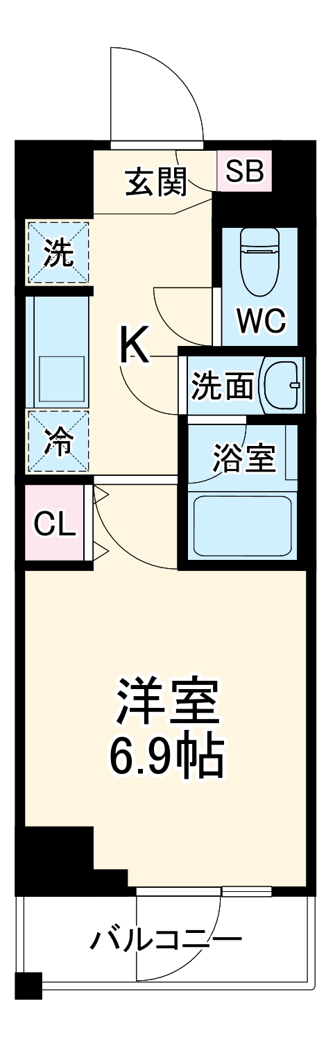 REGALIZ溝の口の間取り