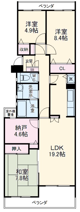 リブレス佐倉の間取り