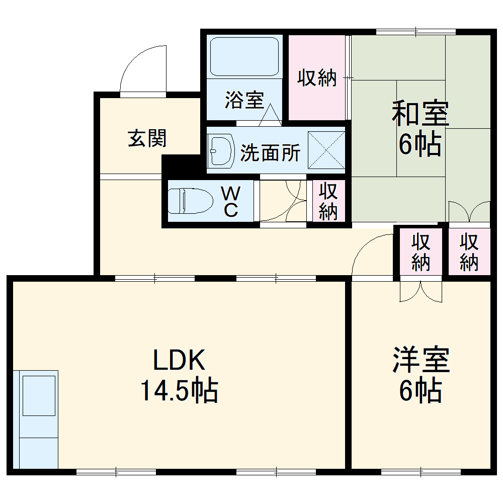 杉山パレスの間取り