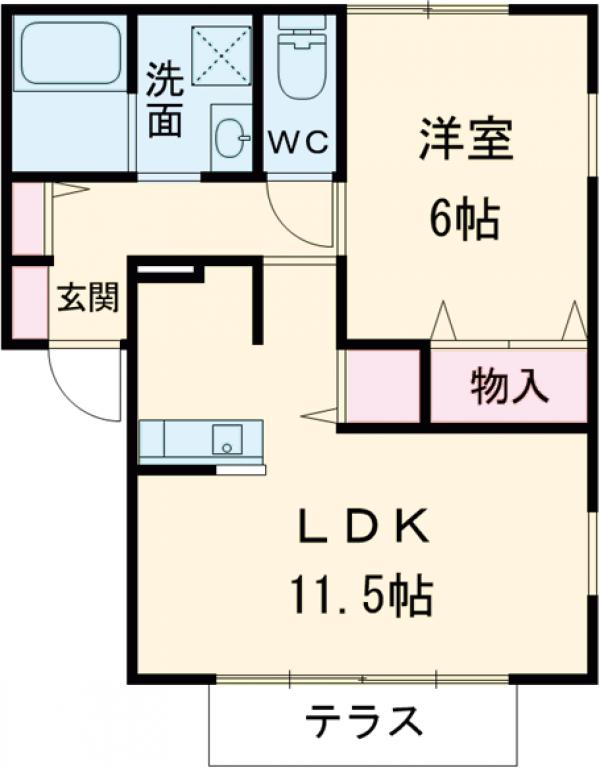 ヴォートル・メゾンE棟の間取り