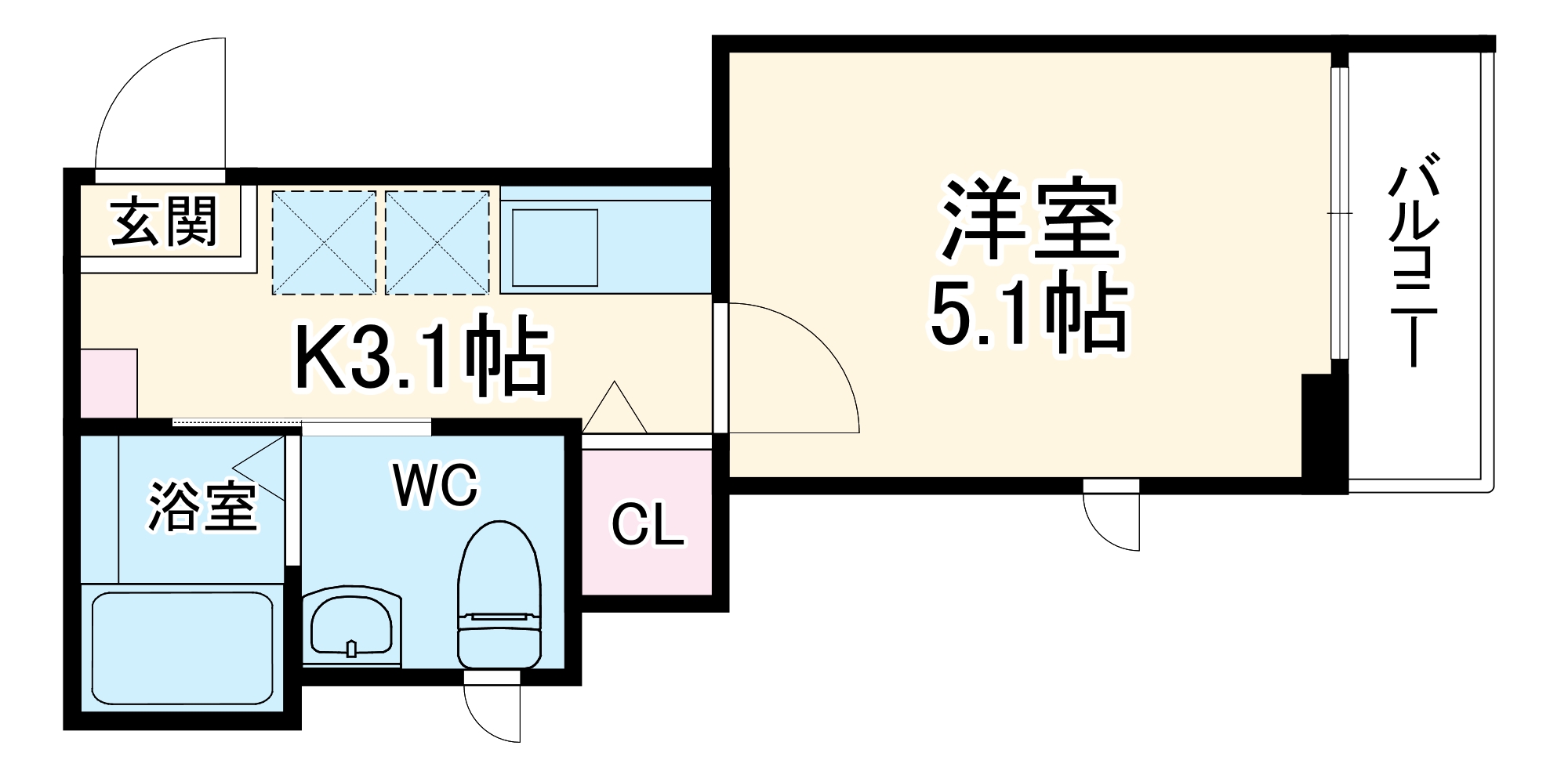 ゴルフブルク弘明寺の間取り