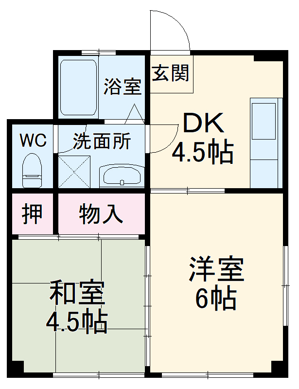 山茂登マンションの間取り