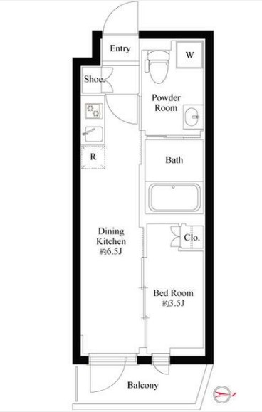 ハーモニーレジデンス中野坂上の間取り